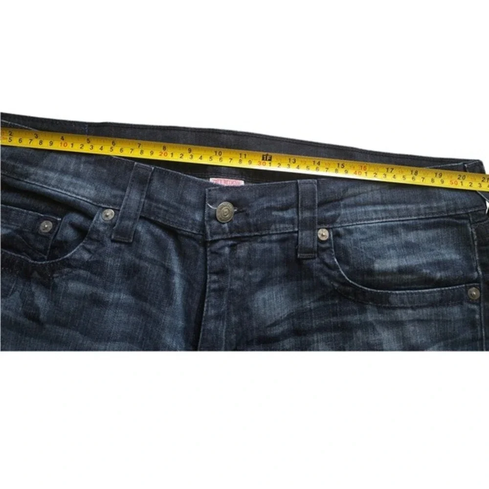 True Religion Camo Straight Leg Jeans‎ Size 40 Dark Wash Y2K